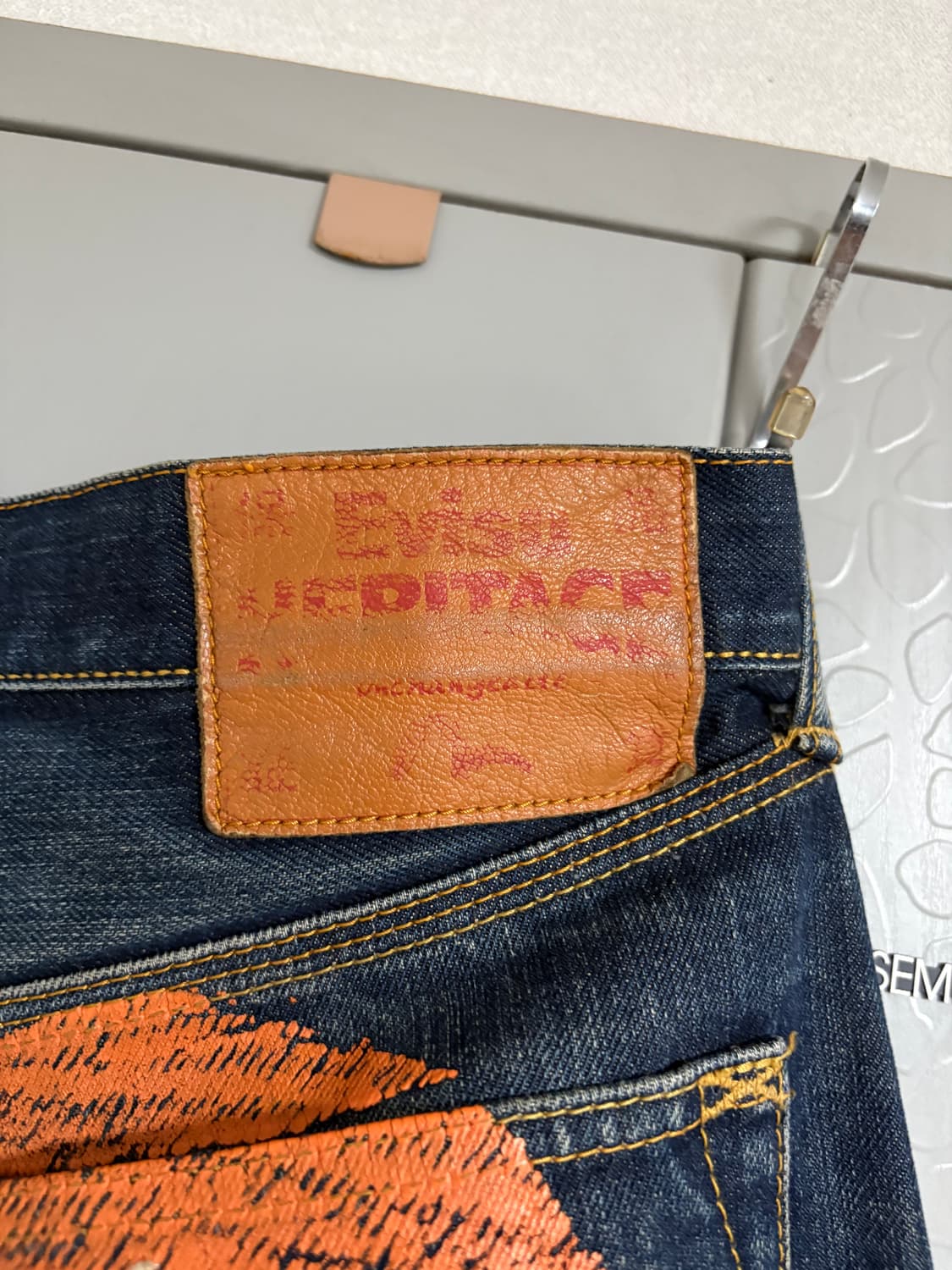 Evisu(일본) 다이콕 백로고 셀비지 데님 상품이미지5
