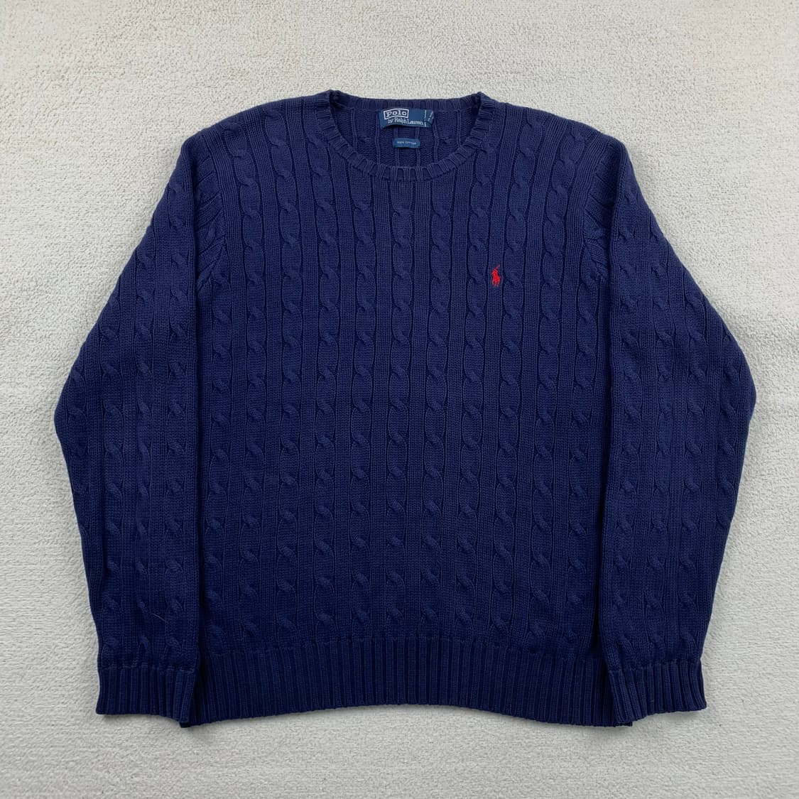 폴로 랄프로렌 포니로고 네이비 케이블 니트 상품이미지1