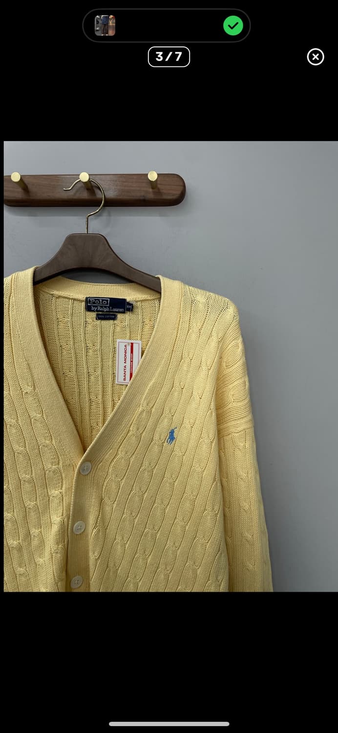 폴로랄프로렌 자수로고 케이블 니트 가디건 A3054 상품이미지3