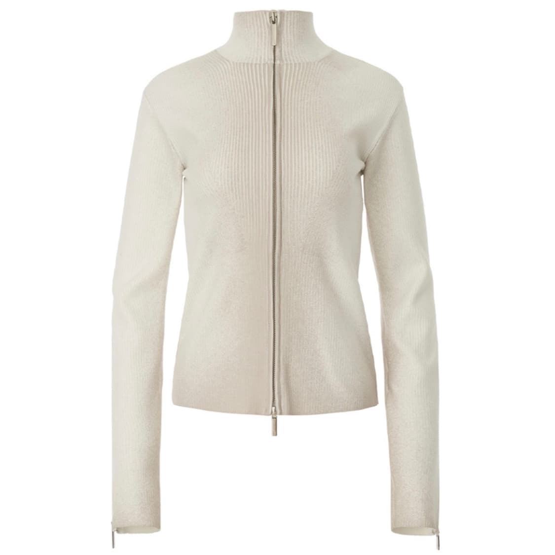 나체 SMUDGE KNIT ZIP-UP IVORY 상품이미지2