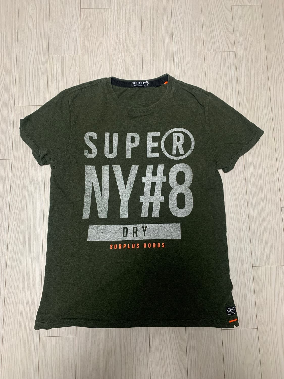 슈퍼드라이 NY#8 드라이 반팔티 올리브 상품이미지1