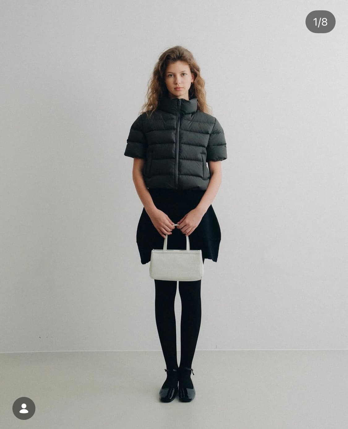 스무드무드 하프 슬리브 푸퍼 자켓 다크그레이 상품이미지2