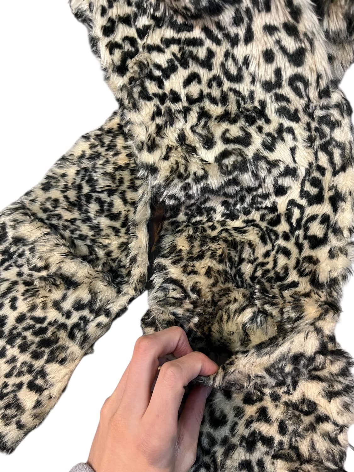 JPN 레오파드 플리스 모자 머플러 상품이미지5