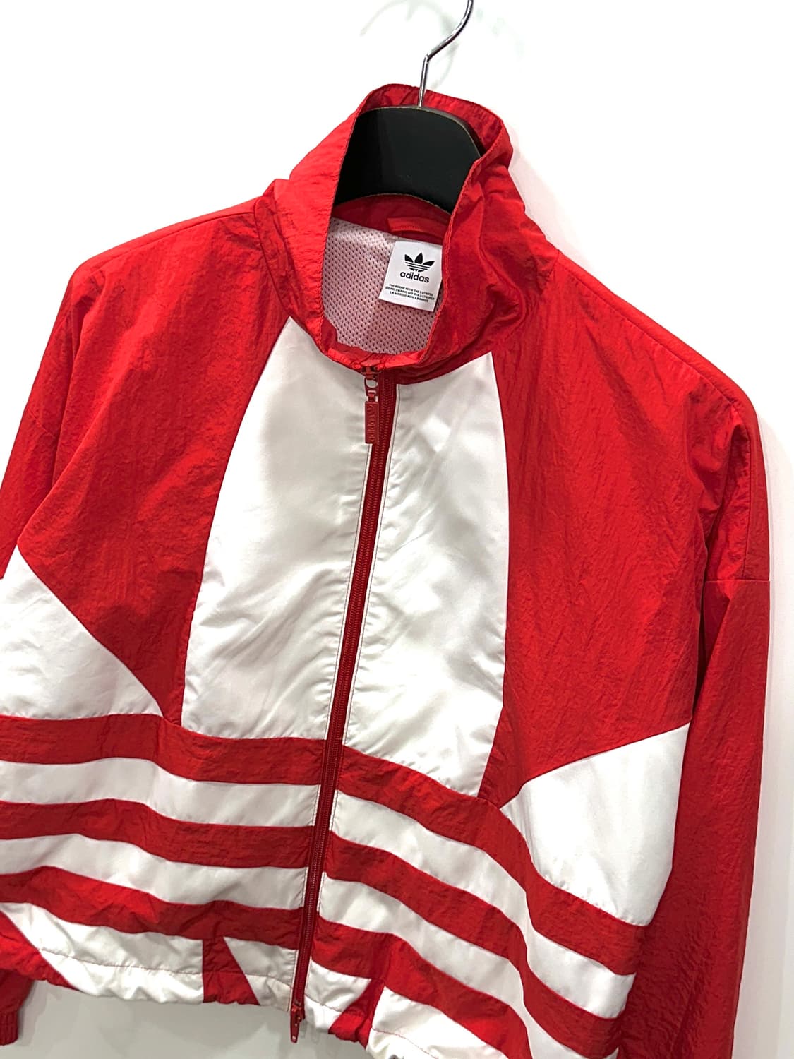 아디다스 투웨이 빅트레포일 바람막이 레드 S 상품이미지2