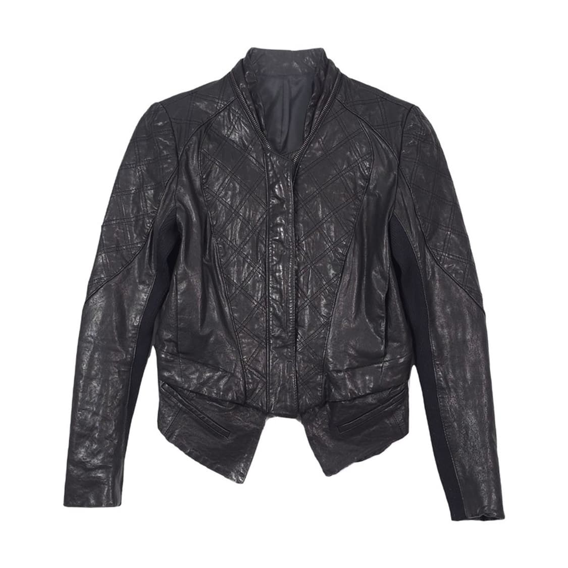 빈티지 퀼팅 디테일 리얼 램스킨 양가죽 자켓 66 상품이미지1