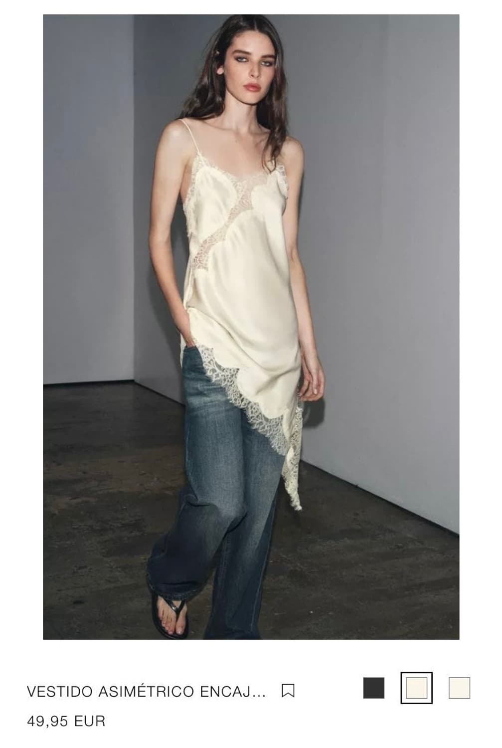 Zara 새틴 원피스 xs 상품이미지1