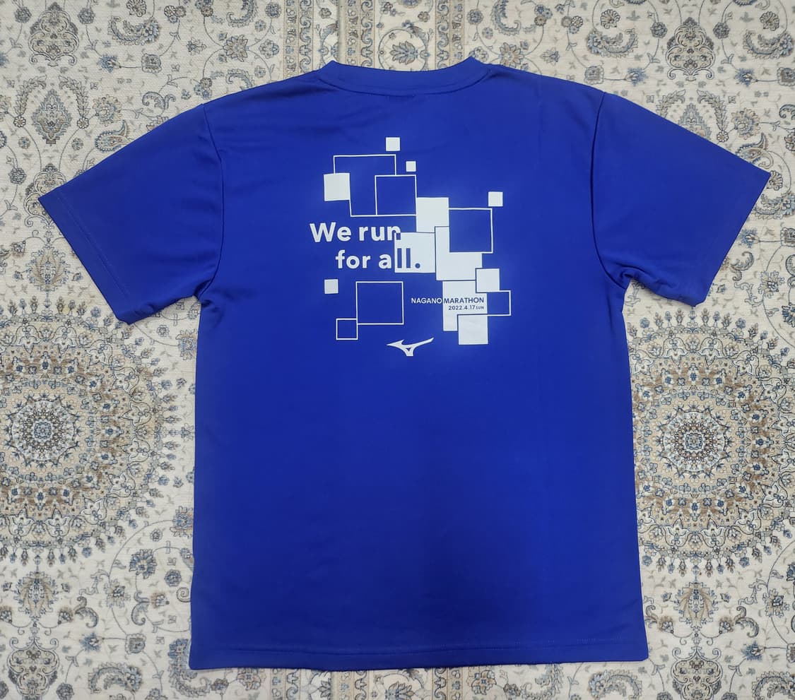 미즈노 나가노 마라톤 기능성티 M (55반까지) 상품이미지2