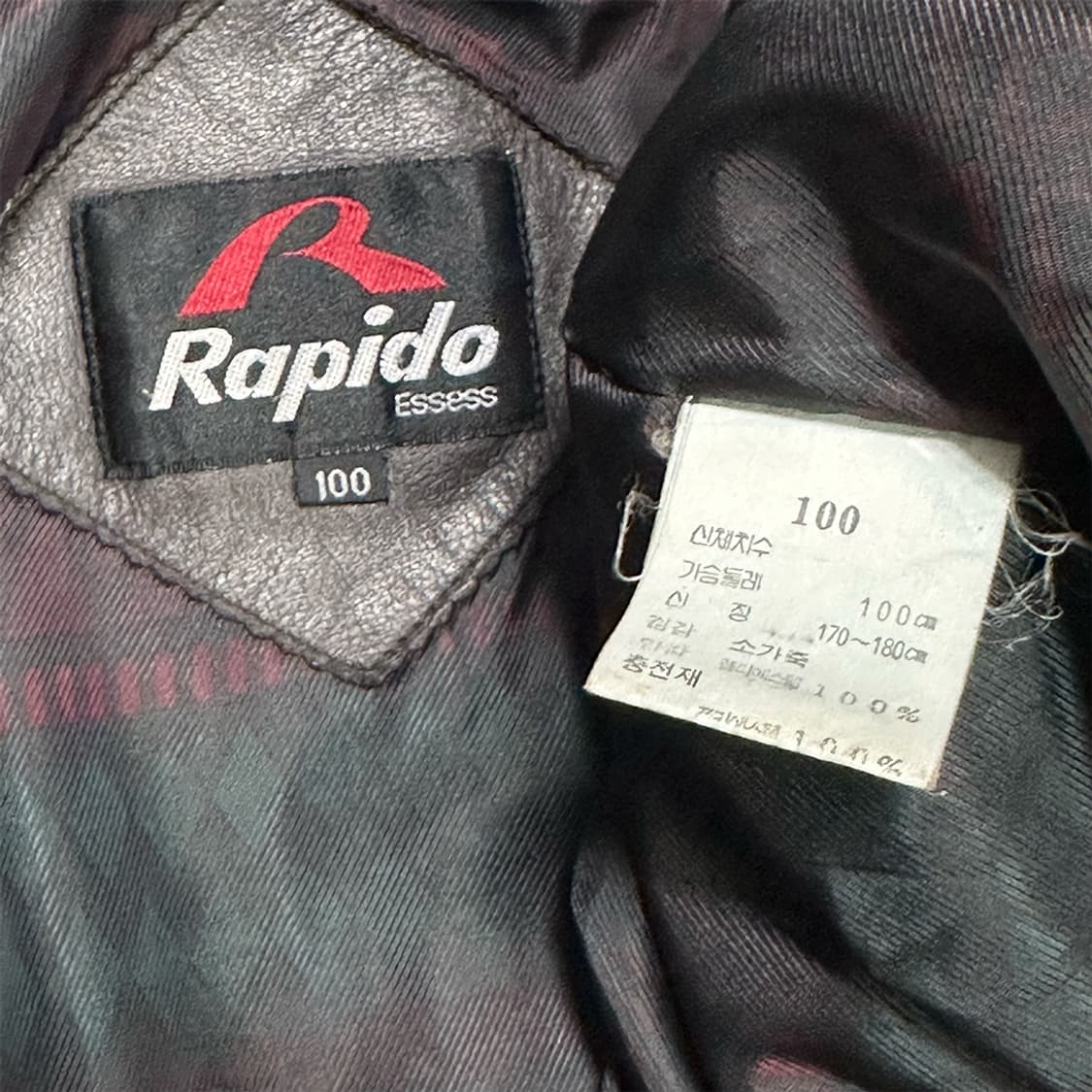 라피도 소가죽 카우레더 자켓 상품이미지3