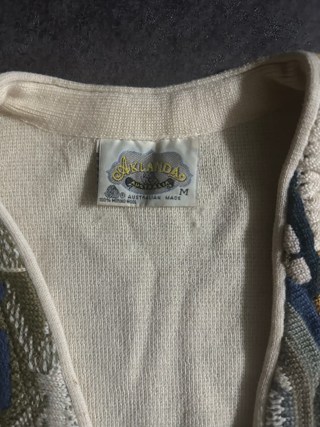 90s Oaklands Australia 메리노 울 니트 베스트 상품이미지2