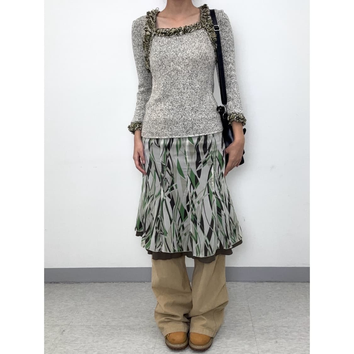 빈티지 미디 스커트 상품이미지2