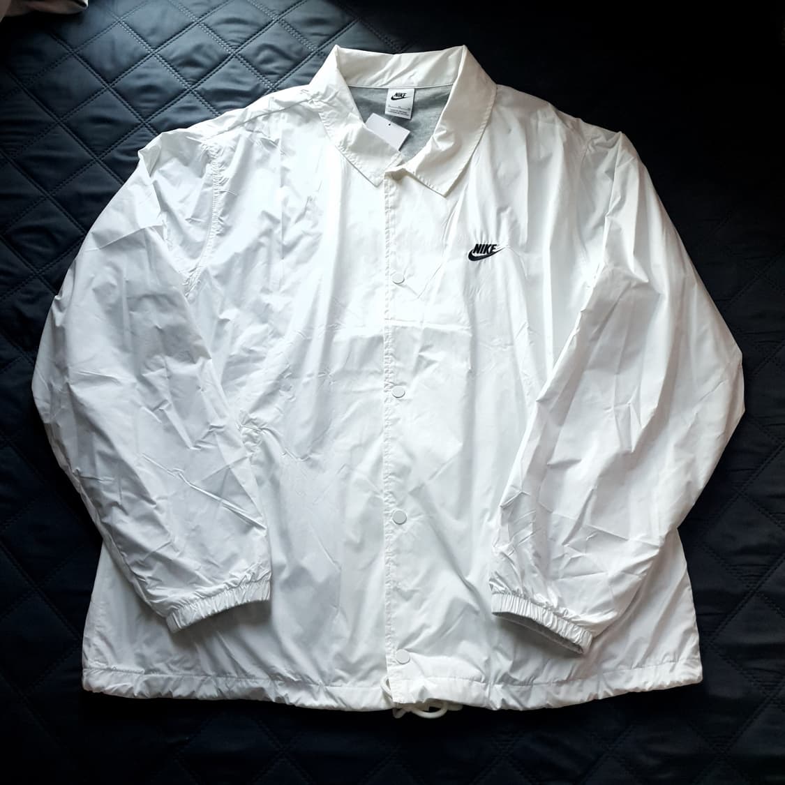 새제품XL 나이키 클럽 코치 바람막이 자켓 화이트 세일 상품이미지1