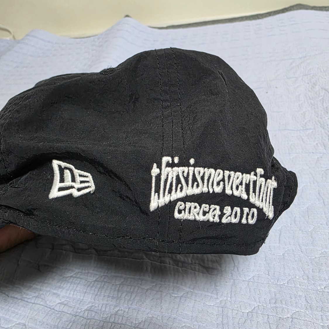 디스이즈네버댓 X 뉴에라 뉴욕양키스 레트로 크라운 캡 블랙 상품이미지3