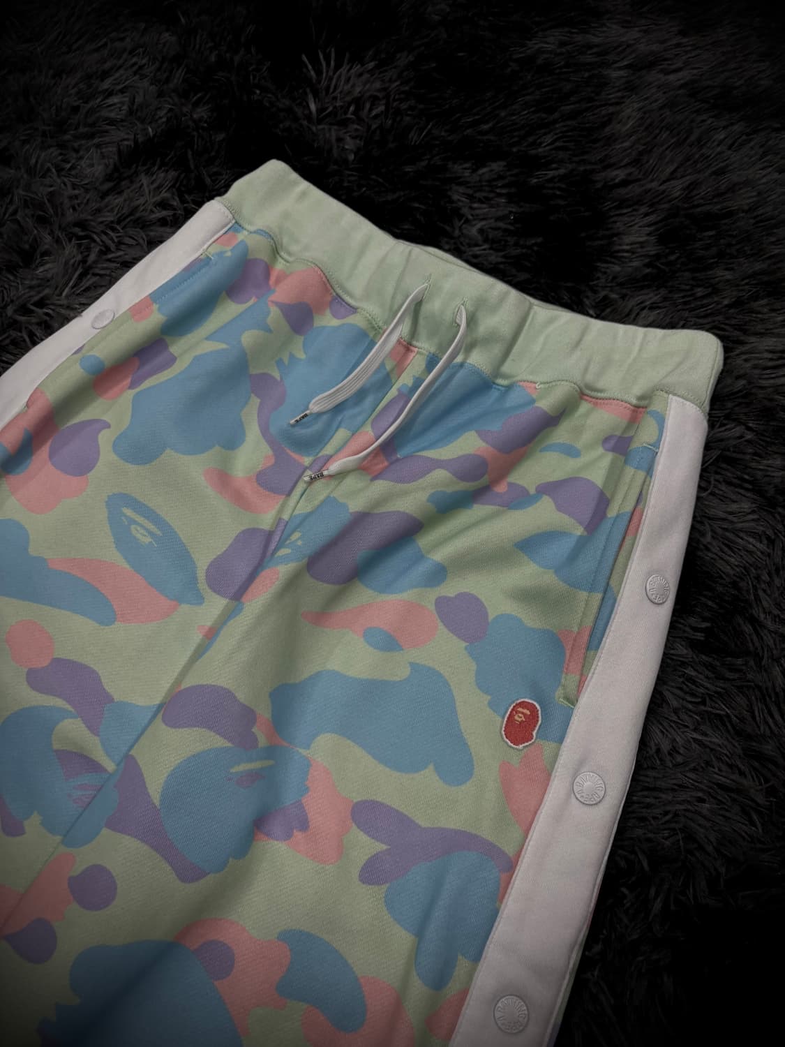 Bape 코튼캔디카모 패턴 밴딩 트랙팬츠 상품이미지3