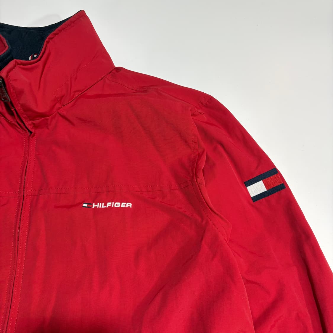 타미힐피거 레드 블루종 집업 자켓 상품이미지2