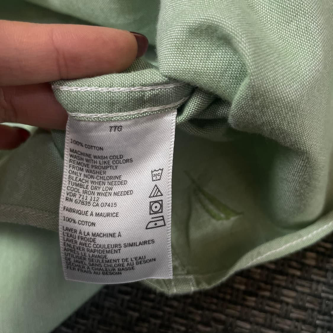 노티카 파스텔그린 투포켓 긴팔 셔츠 XXL 상품이미지5