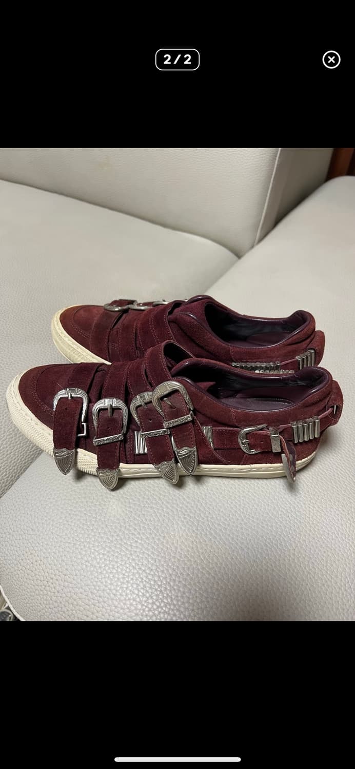 토가 풀라 버건디 스니커즈 240 상품이미지2