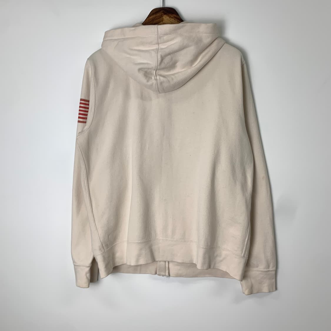 폴로 랄프로렌 성조기 아이보리 후드집업 상품이미지3