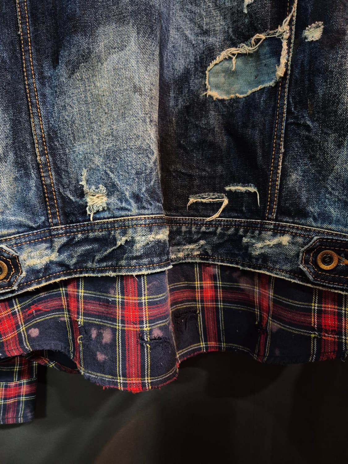 버커루 빈티지 데님 자켓 XXL 상품이미지5