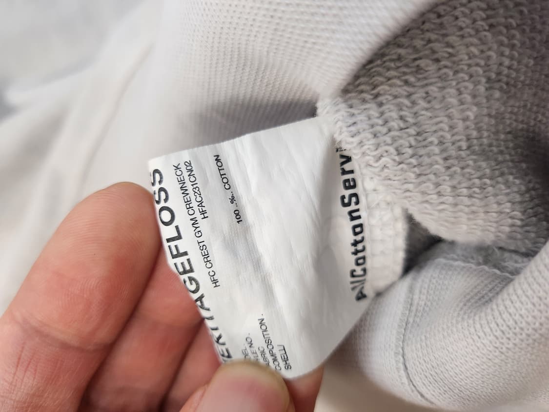 헤리티지플로스 맨투맨 라이트그레이 L 상품이미지3