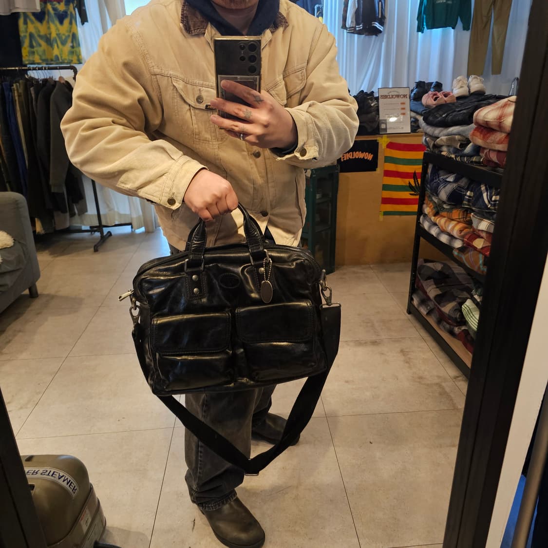 Fossil 파슬 가죽 토트 크로스백  상품이미지10