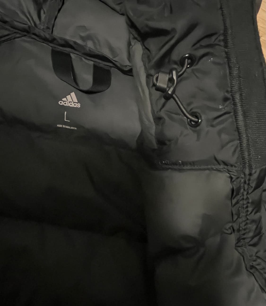 아디다스 삼선 패딩 점퍼 L 블랙 상품이미지3