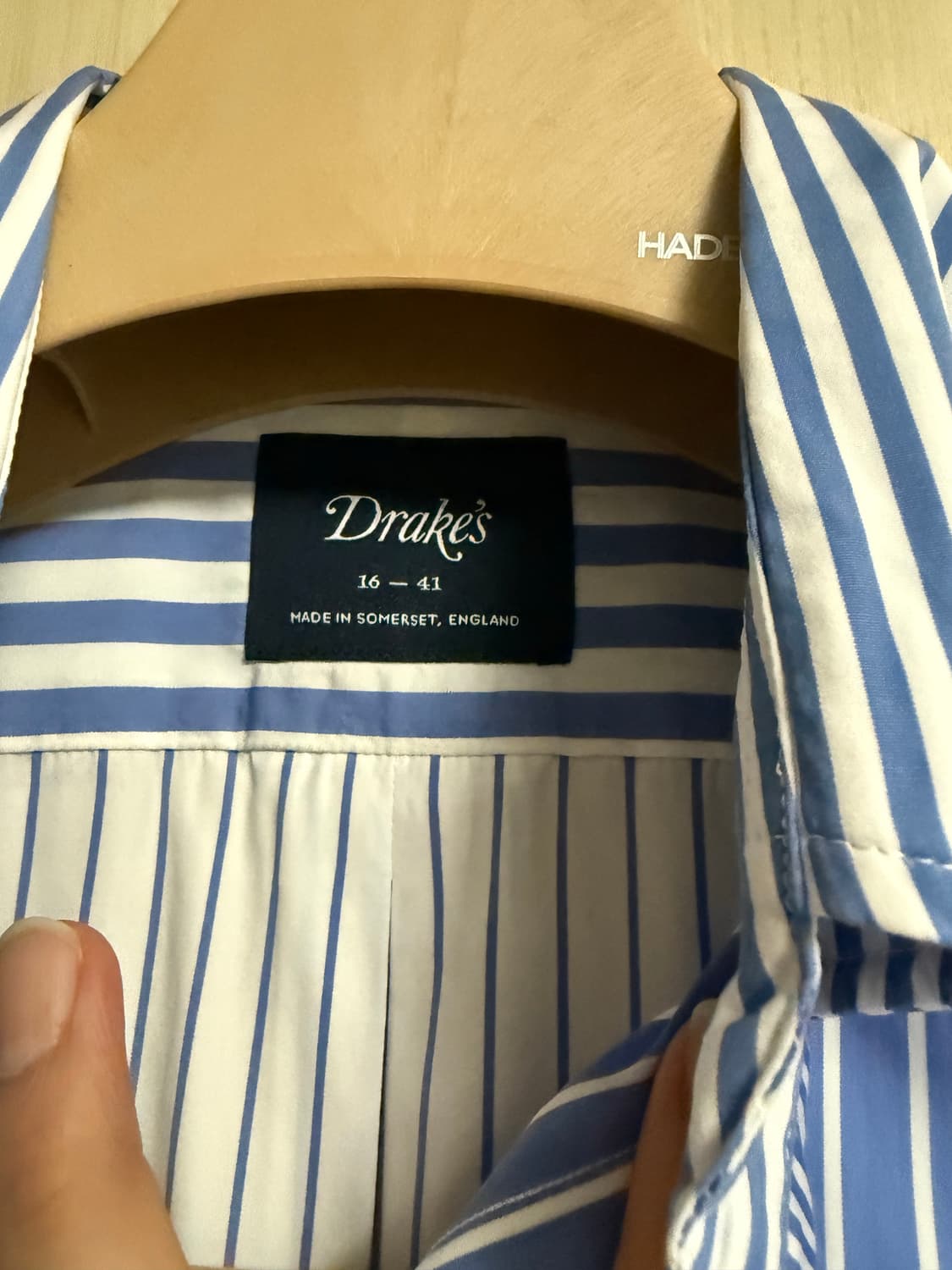 드레익스 펀스트라이프 셔츠 블루 상품이미지3