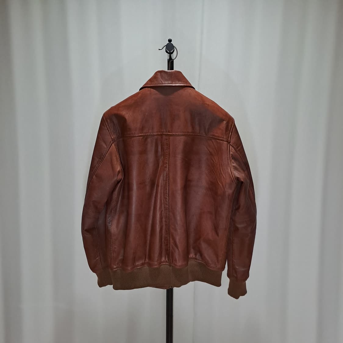 (택포) 램스킨 오일워싱 블루종 자켓 100-105 B509 상품이미지4