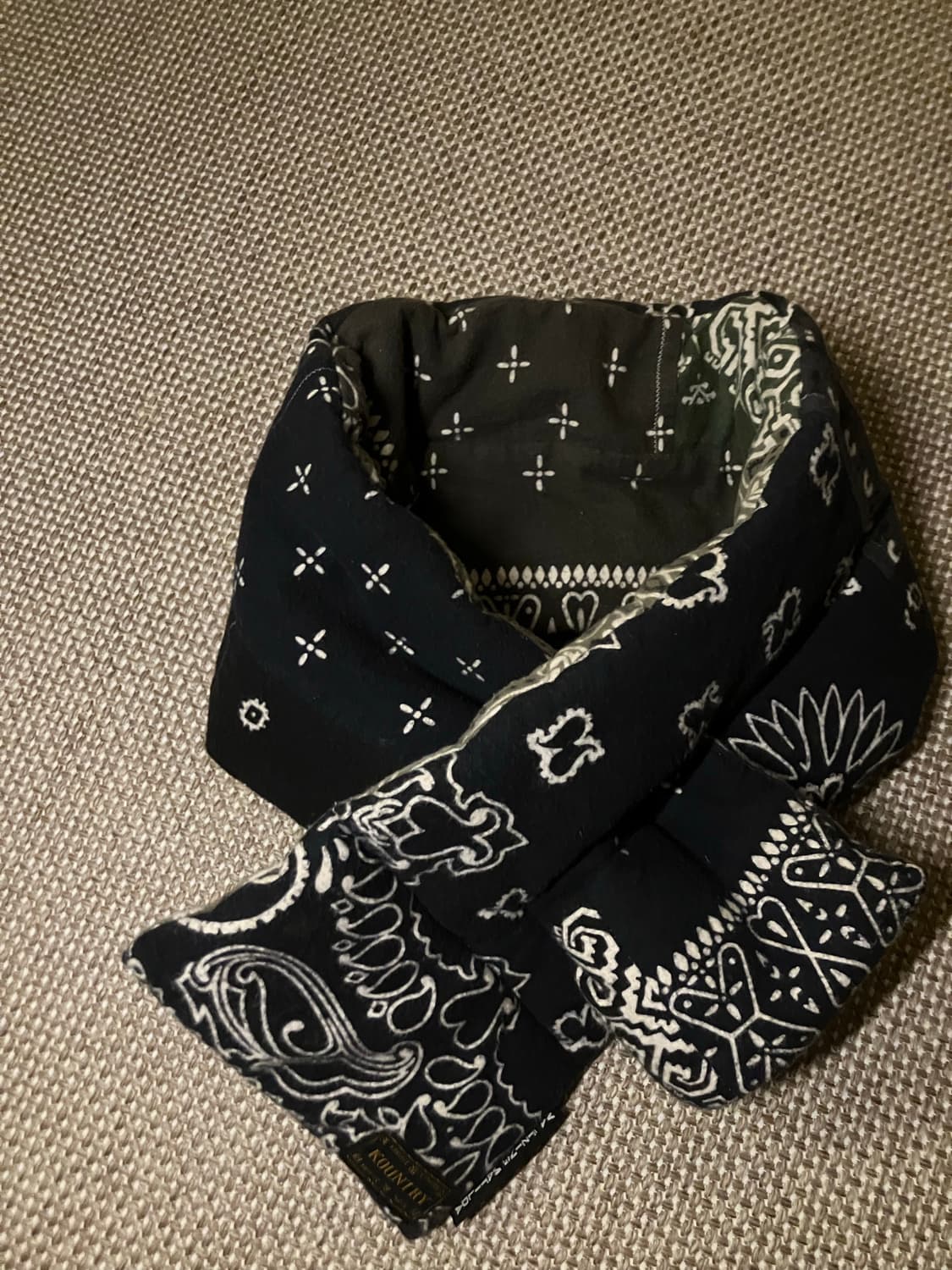 캐피탈 / 반다나 머플러 / 블랙 상품이미지1