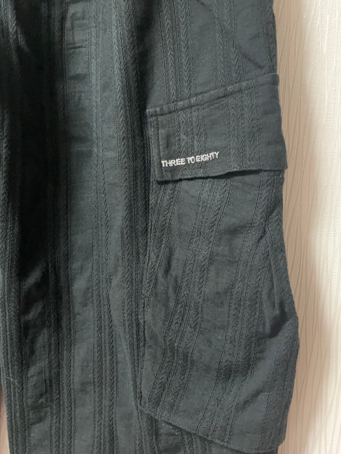 THREE TO EIGHTY 카고바지 블랙 free 상품이미지5