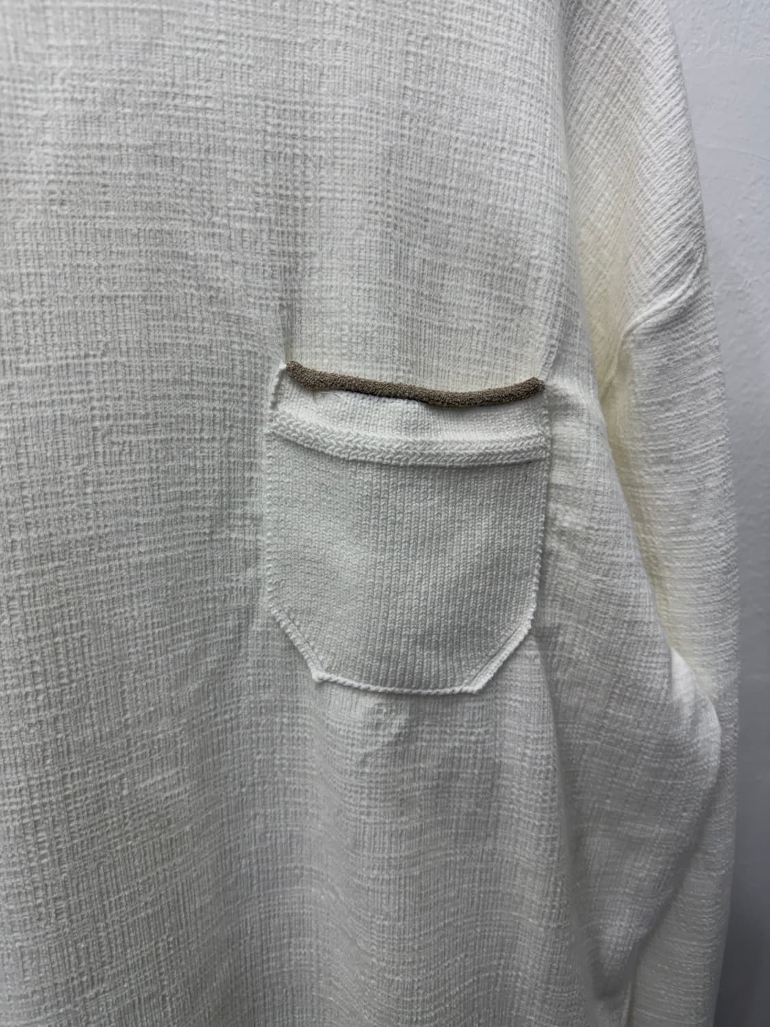 정품) 시스템옴므 한섬 24시즌 오버핏 포켓 맨투맨 95 상품이미지3