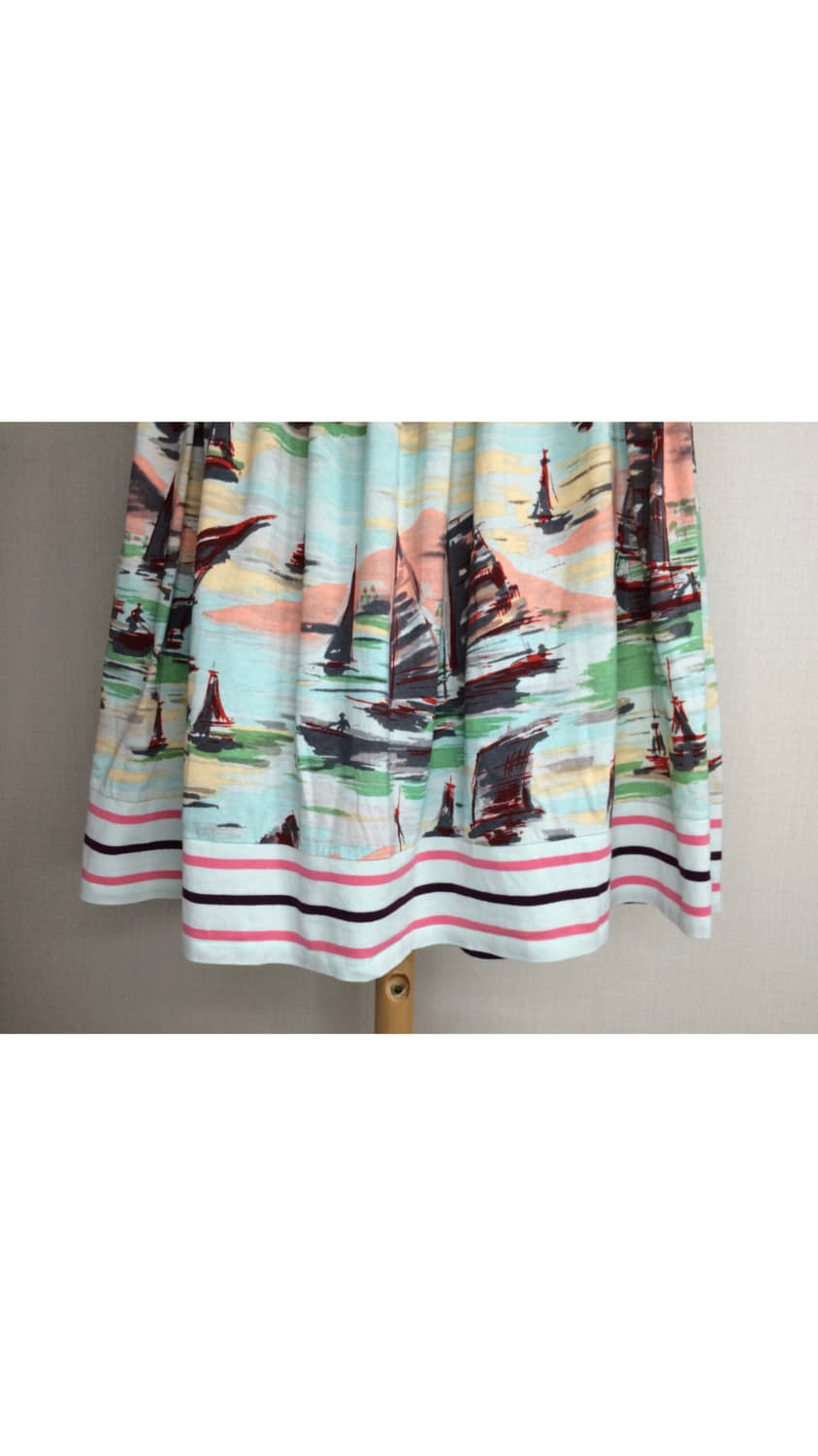 스나오 쿠와하라 빈티지 프린팅 스커트 상품이미지3