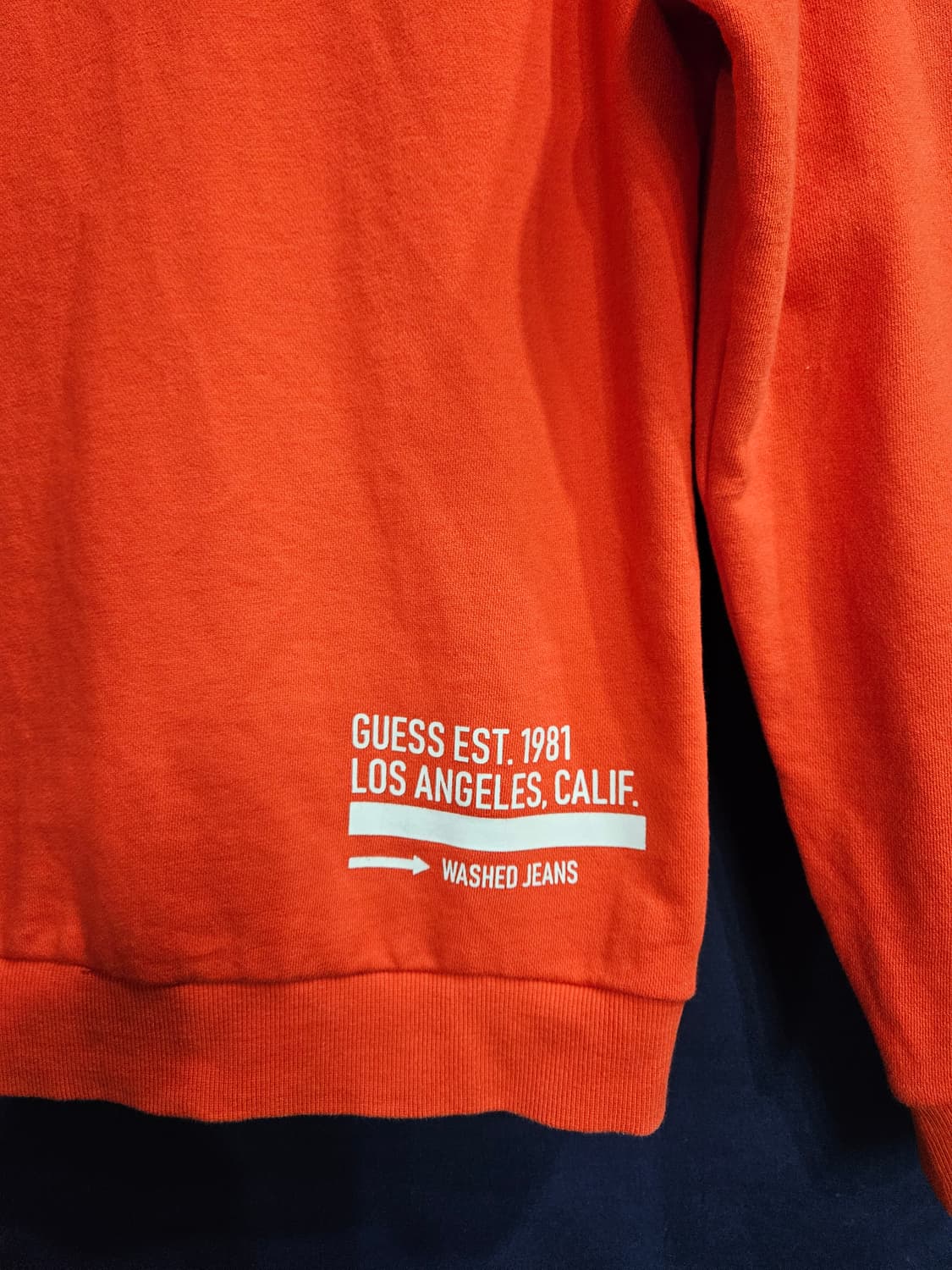 게스 오렌지컬러 남성 100 포켓 후드티  상품이미지9