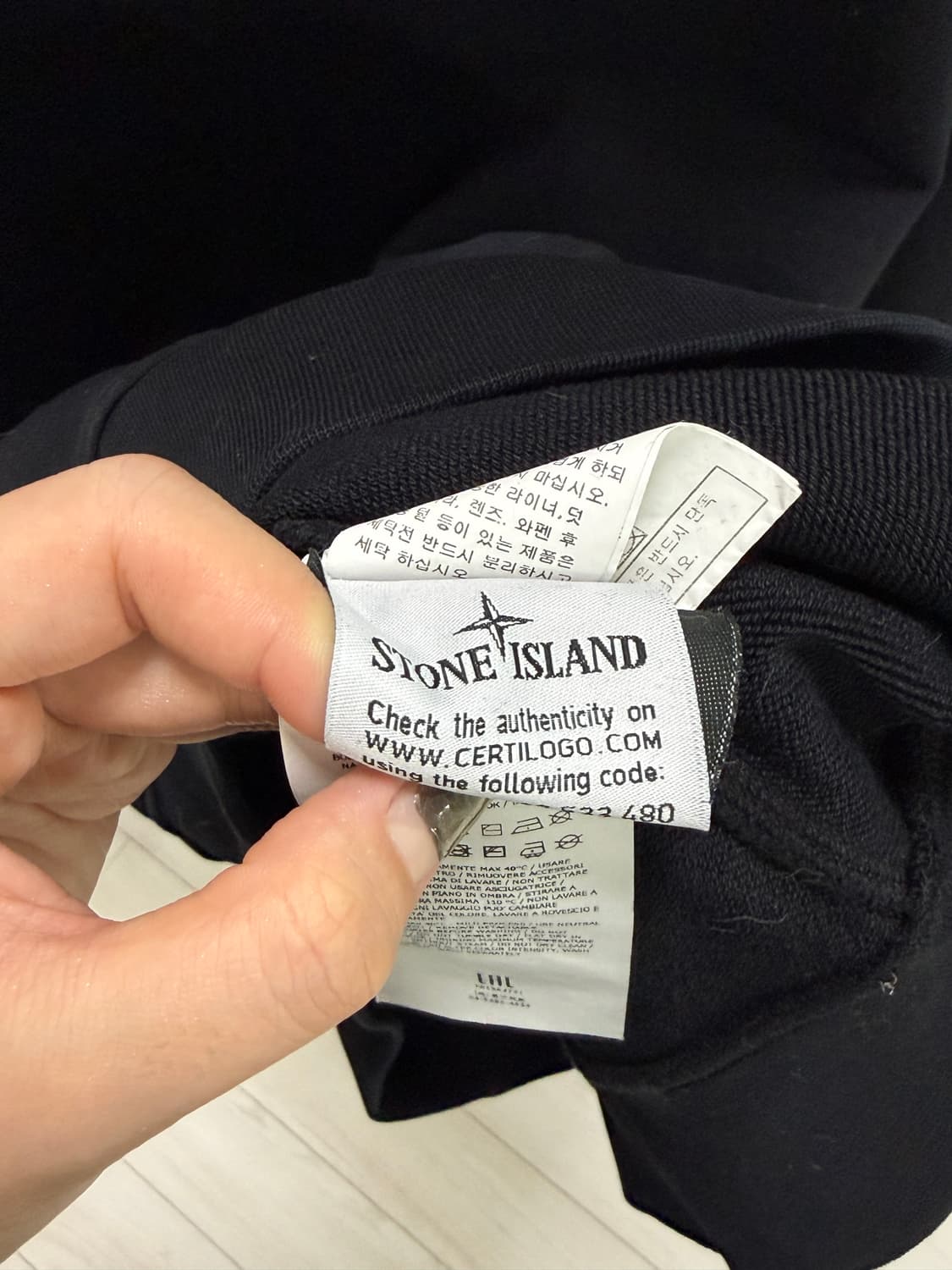 스톤아일랜드 맨투맨 블랙 L 상품이미지5