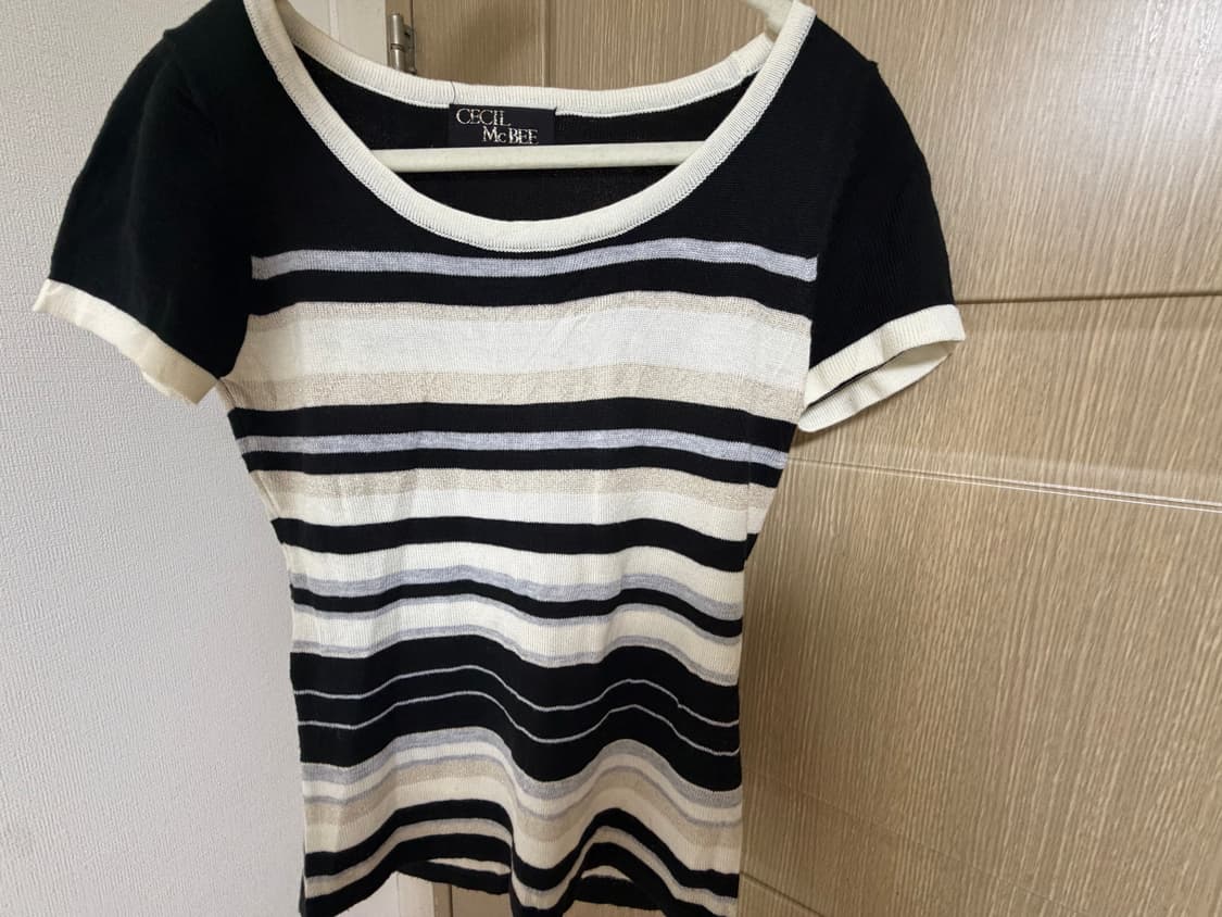 CECIL McBEE Vintage Striped Knit Top 상품이미지1