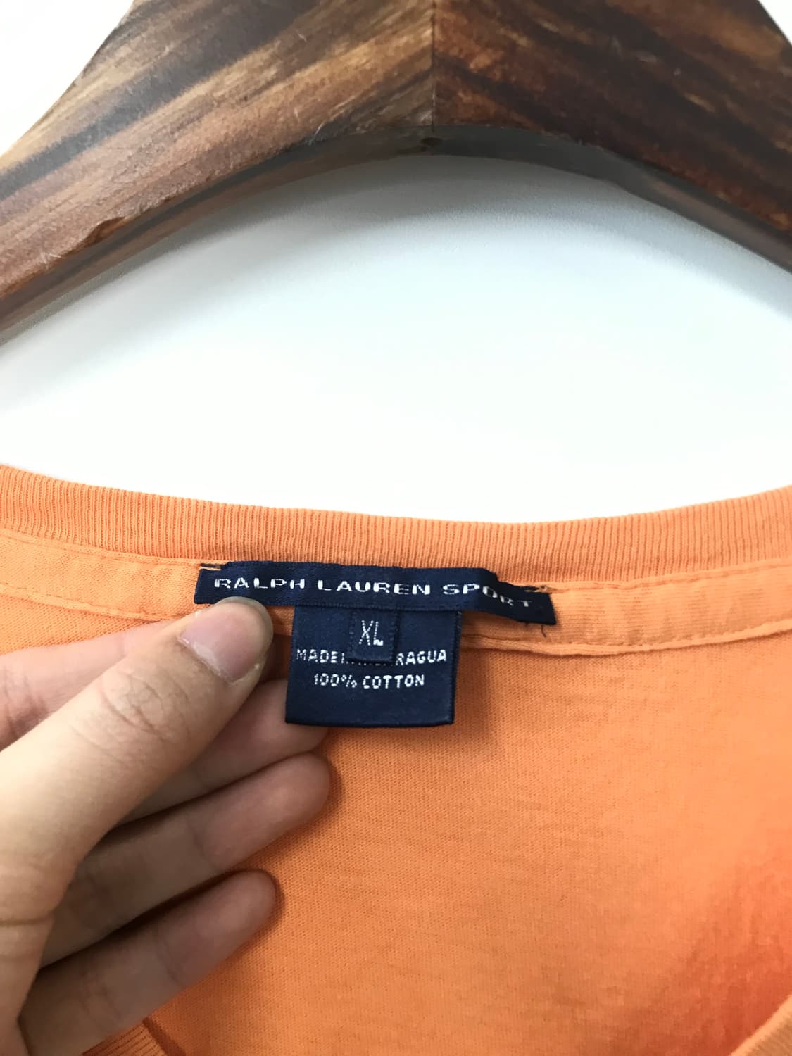 폴로 랄프로렌 자수로고 브이넥 롱 슬리브 긴팔티 상품이미지4