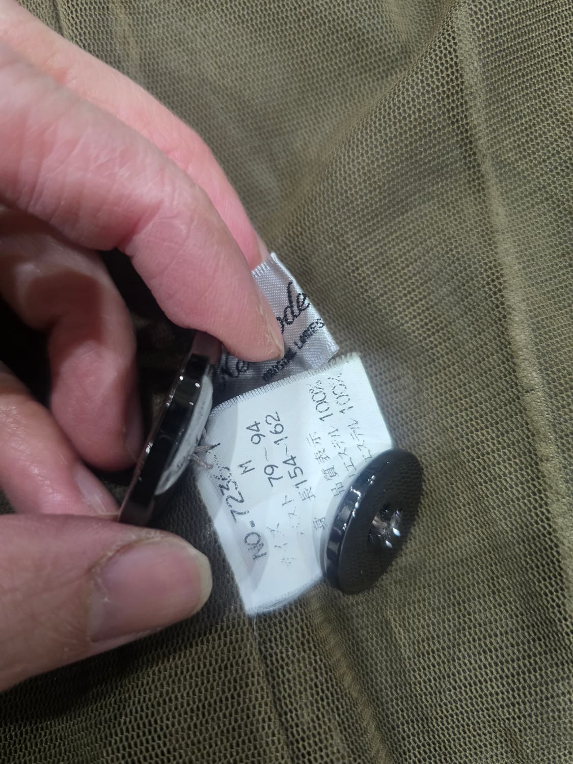 회색 하프 코트 일본 빈티지 상품이미지6