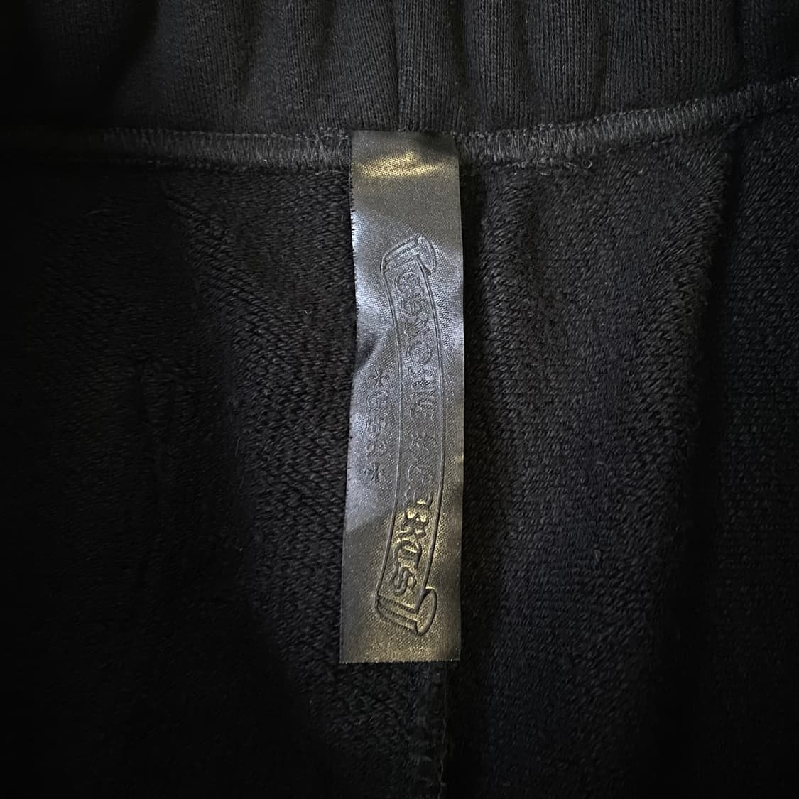 [M] 크롬하츠 CH 로고 자수 스웨트 쇼츠 팬츠 반바지 블랙 상품이미지3
