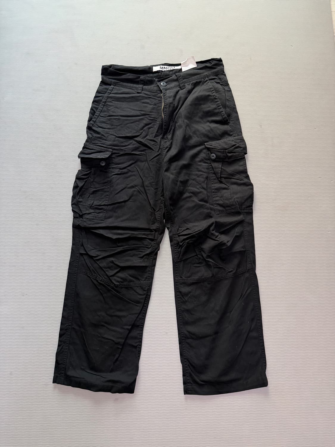 MNGU 블랙 카고팬츠 S 상품이미지1