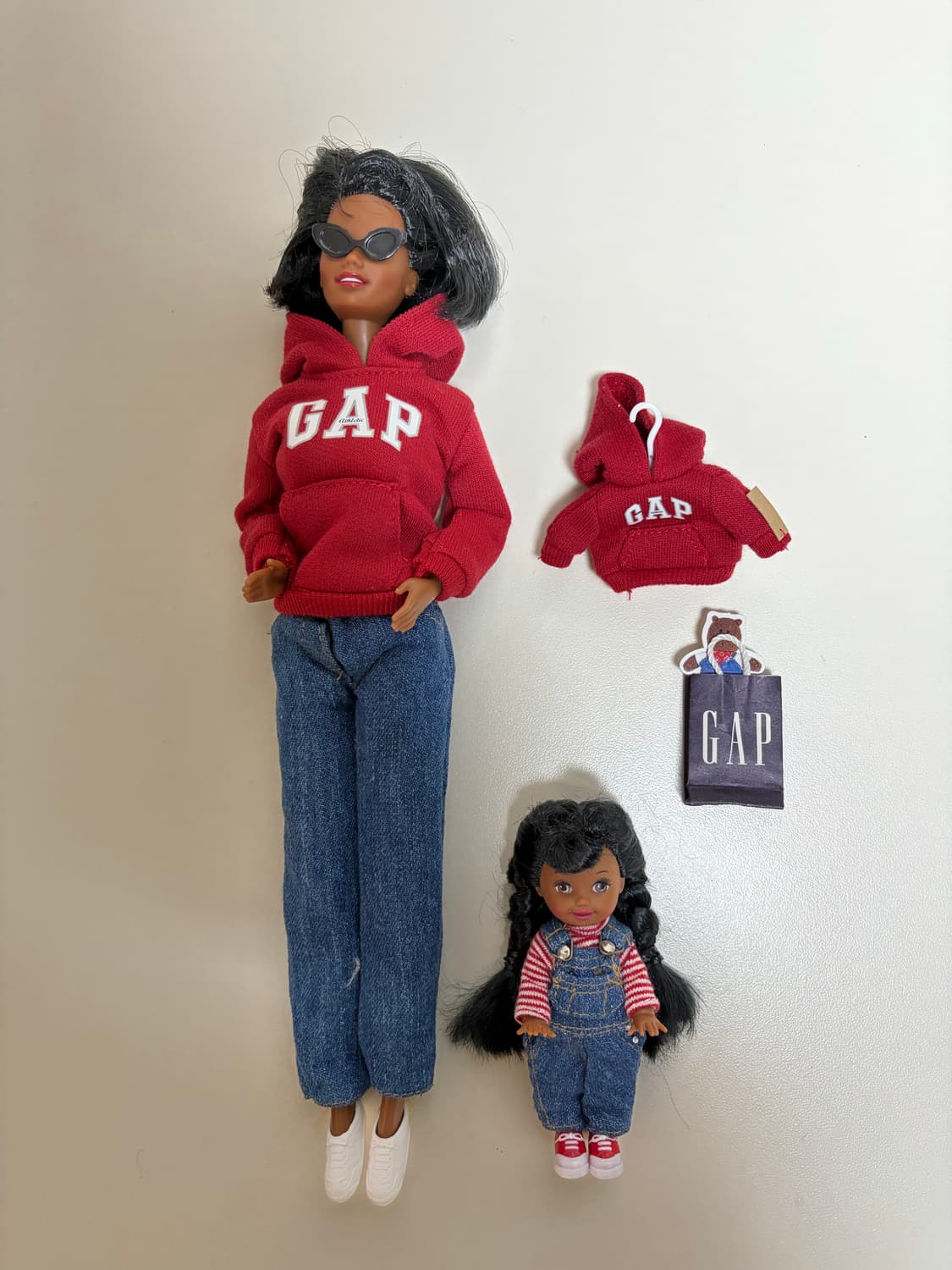 마텔사정품 바비인형 GAP 흑인바비&켈리 상품이미지1