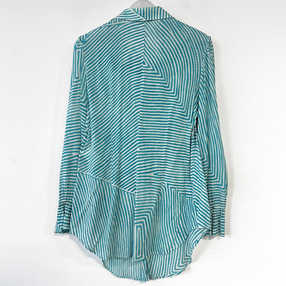 로로피아나 스트라이프 실크 셔츠 블라우스 상품이미지6