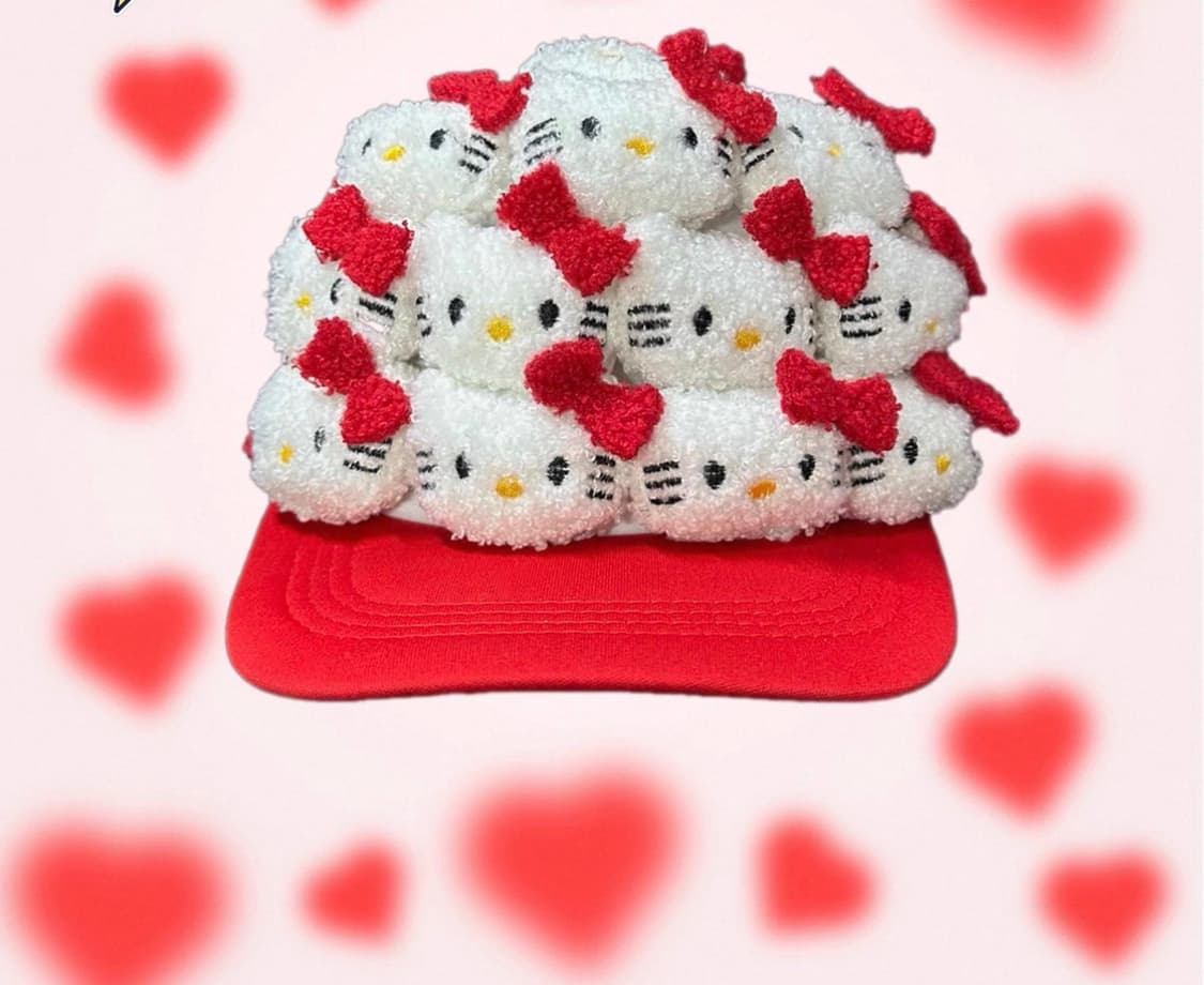 noocap 헬로키티 부클 메쉬 볼캡 상품이미지1