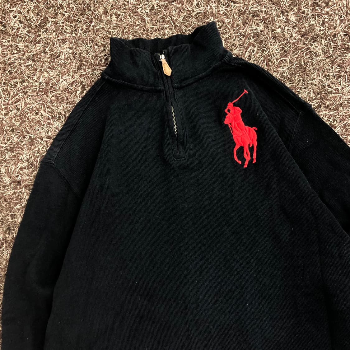 폴로 랄프로렌 걸즈 빅포니 코튼 하프집업 니트 상품이미지3