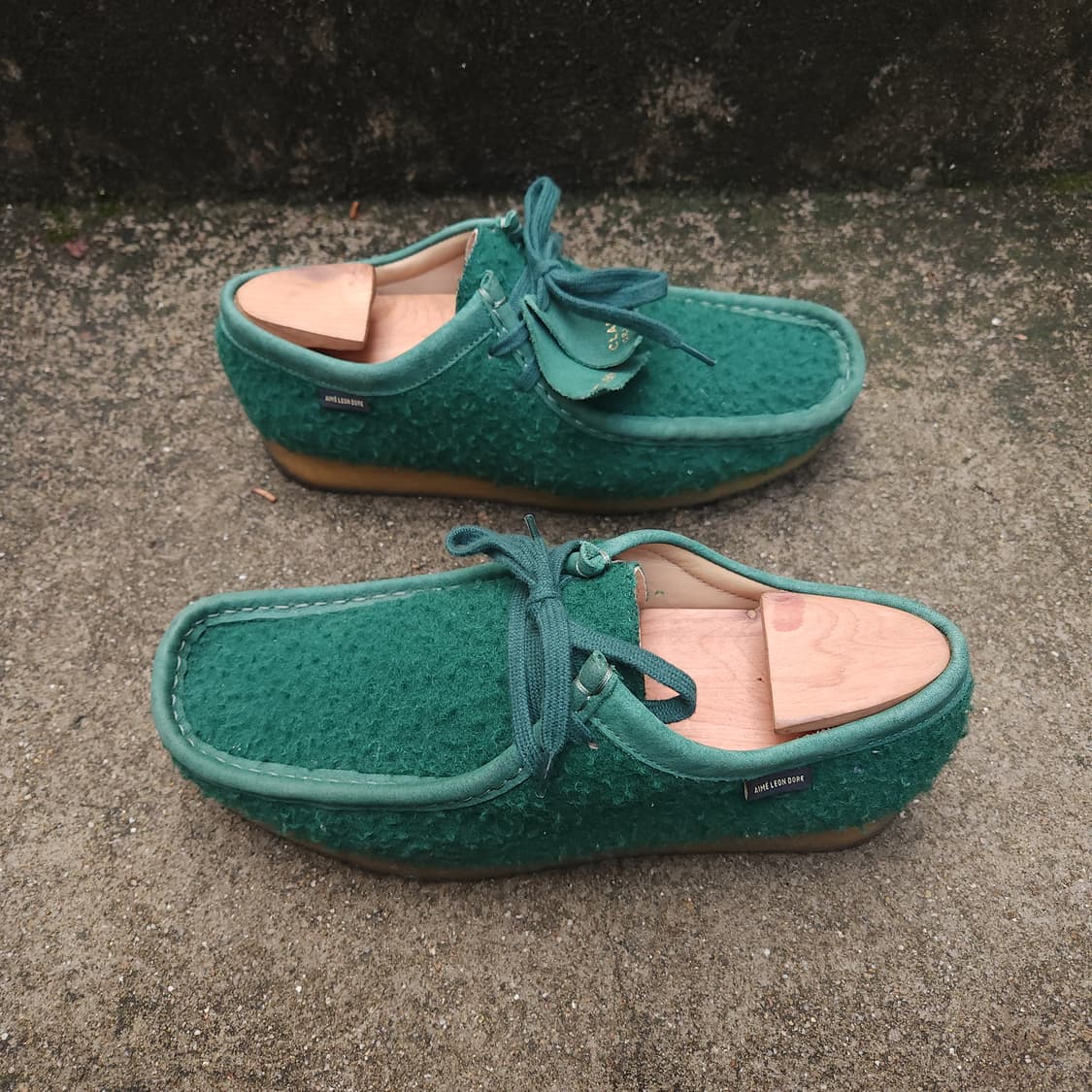 [260~265]클락스 x 에메 레온 도르 왈라비 카센티노 울 다크 그린 상품이미지4