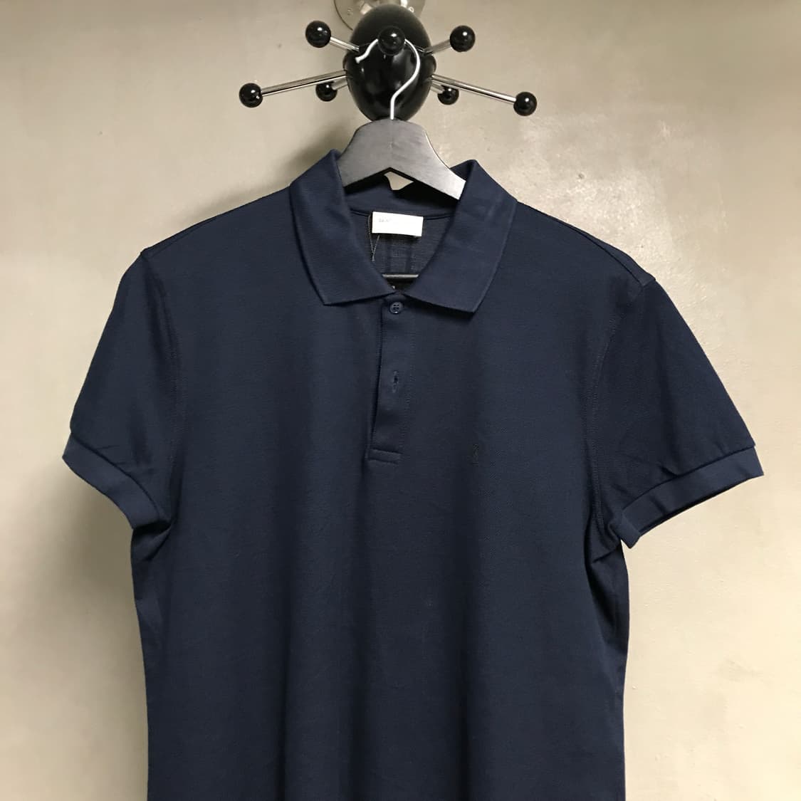 YSL 생로랑 PK 반팔 카라티 네이비 M 상품이미지2