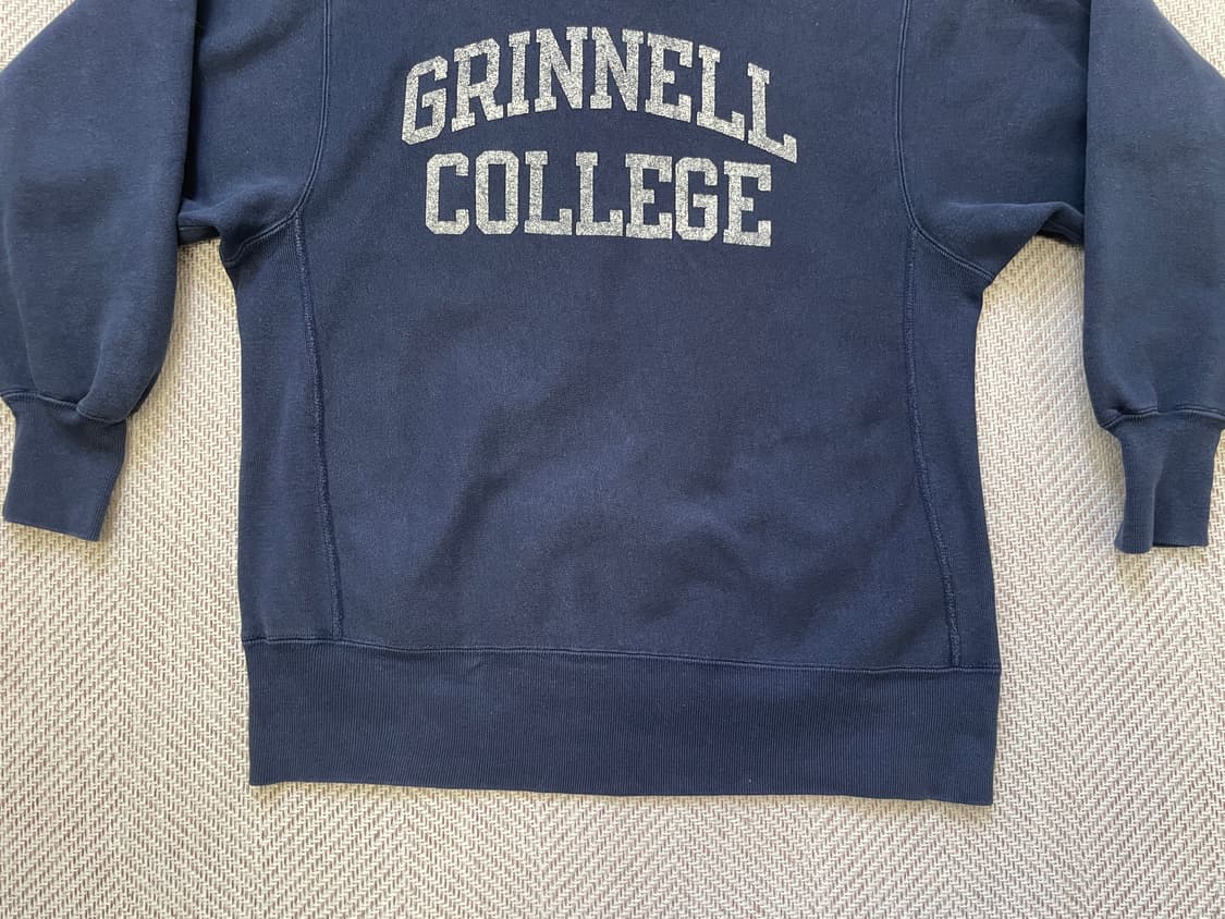 90s usa 챔피온 리버스위브 그리넬 컬리지 스웻셔츠  상품이미지2