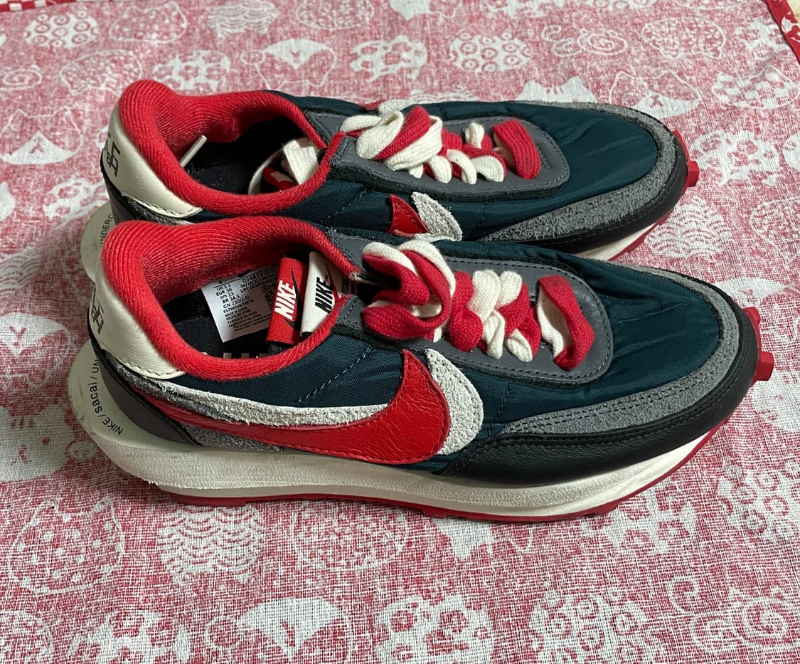 나이키 x 사카이 x 언더커버 LD와플 미드나잇 스프루스 유니버시티 레드 상품이미지5