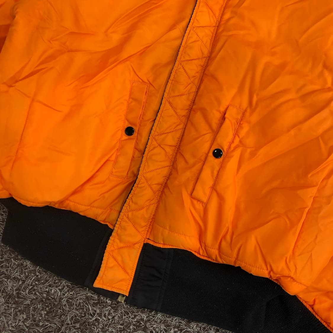 알파인더스트리 리버시블 봄버 나일론 플라이트 항공 점퍼 상품이미지7