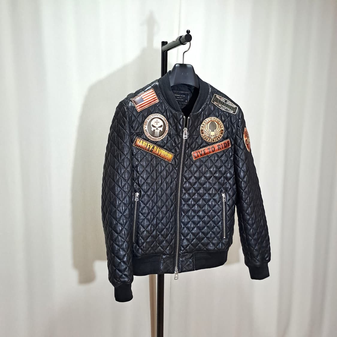 (택포) 퀼팅 양가죽 커스텀 자켓 L B761 상품이미지3