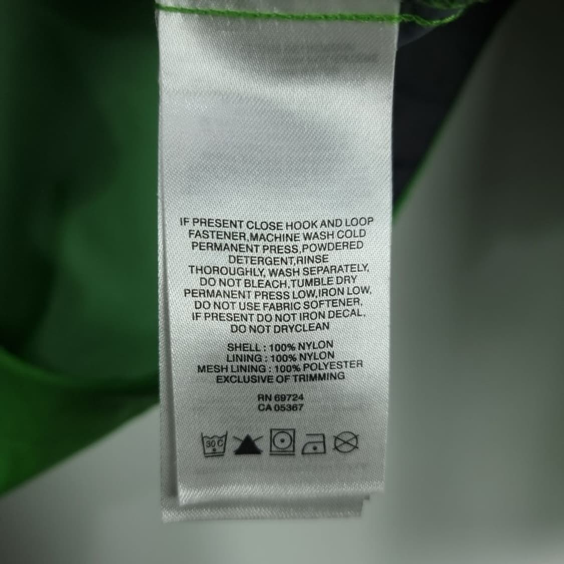 [컬럼비아] 로고 자수 후드 바람막이 자켓 그린 M19576 상품이미지9