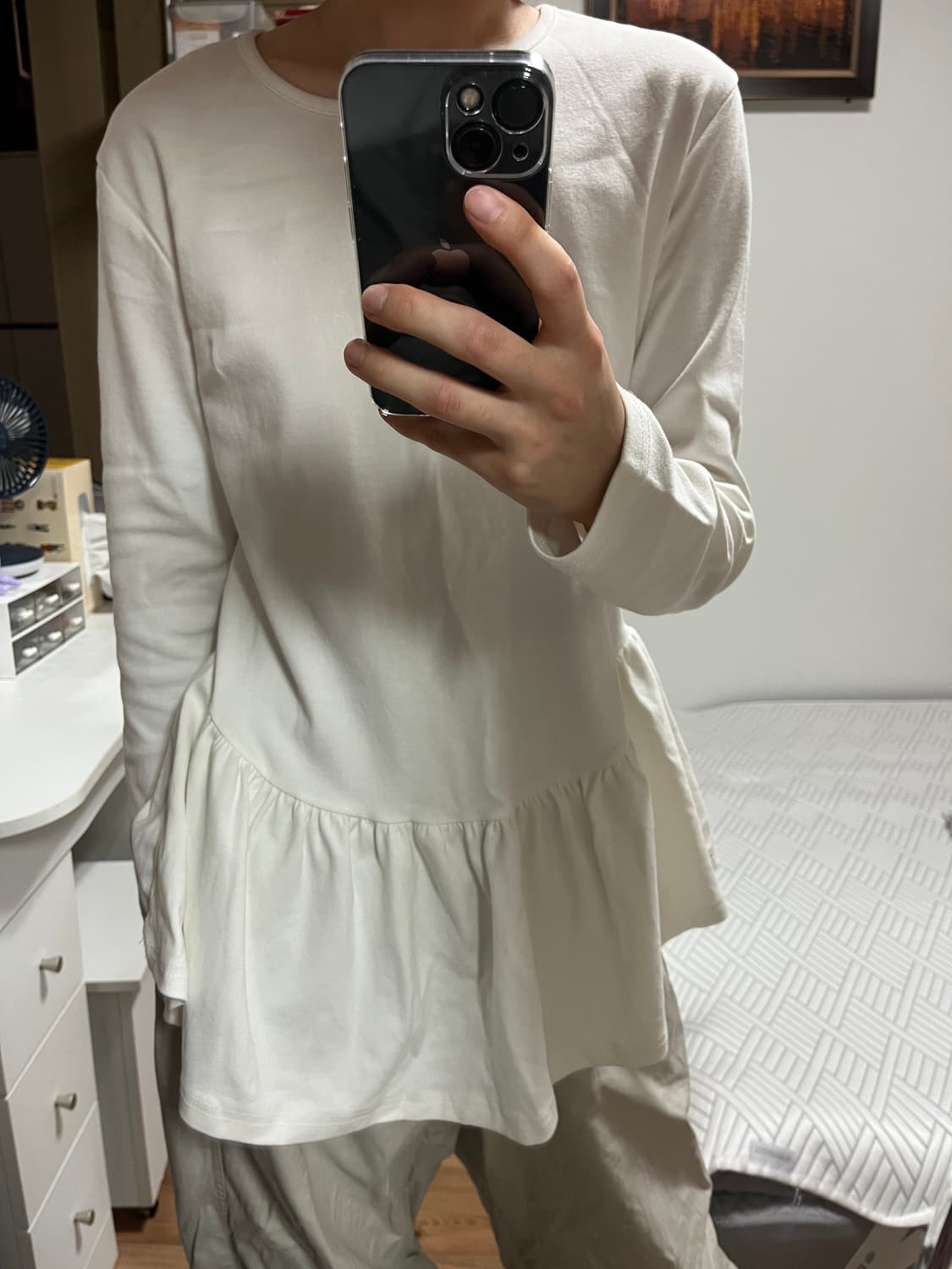레이어드 프릴 긴팔티 상품이미지2